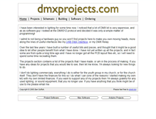 Tablet Screenshot of dmxprojects.com